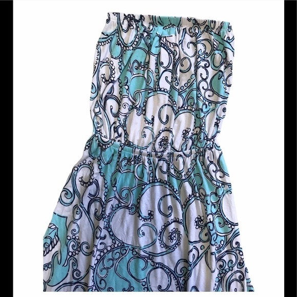 Lilly Pulitzer Atwood' Strapless Print Jersey D58 - Picture 4 of 8